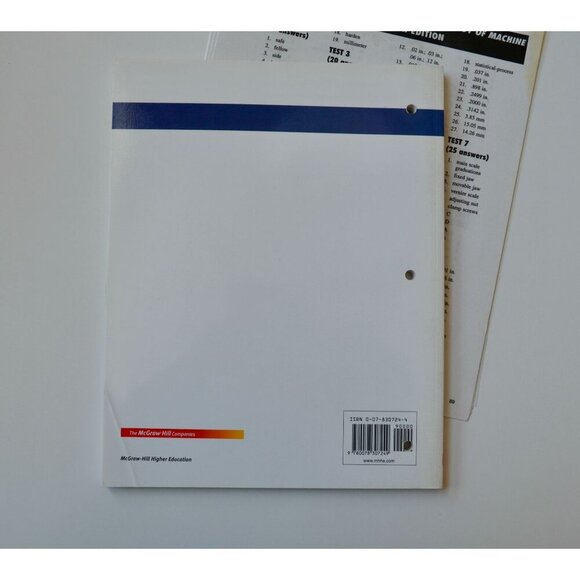 Workbook for Technology of Machine Tools 6th Edition Steve Krar + Answer Key - Picture 2 of 5